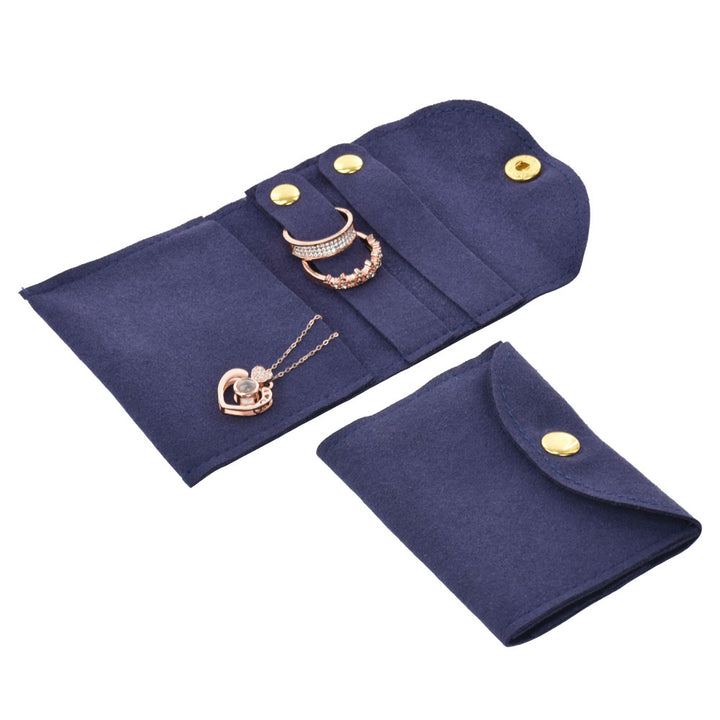 Elegant Multi Colors Microfiber Material Jewelry Package Pouches For Wedding Personal