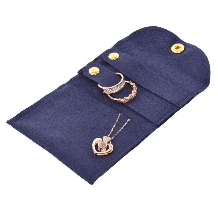 Elegant Multi Colors Microfiber Material Jewelry Package Pouches For Wedding Personal