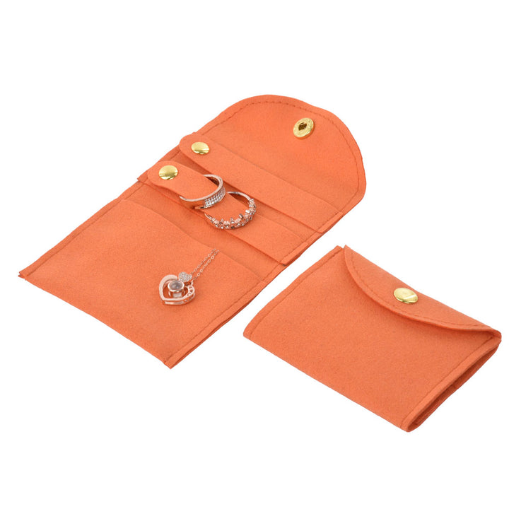 Elegant Multi Colors Microfiber Material Jewelry Package Pouches For Wedding Personal