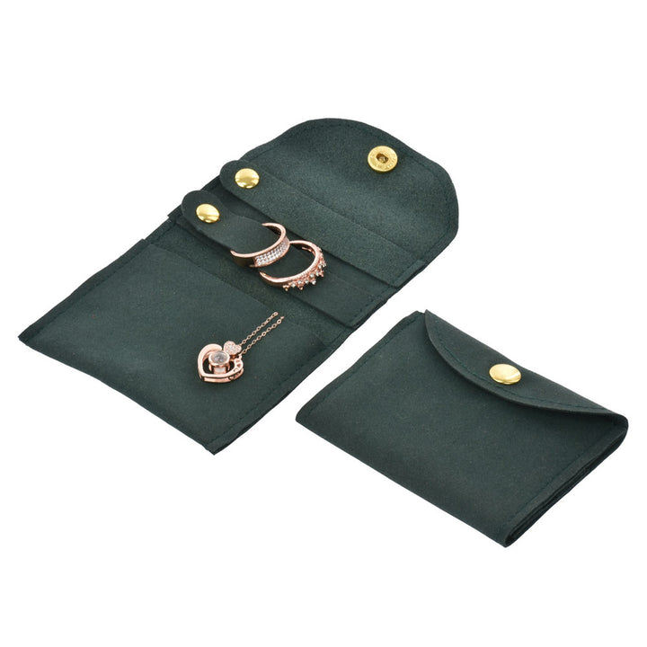 Elegant Multi Colors Microfiber Material Jewelry Package Pouches For Wedding Personal