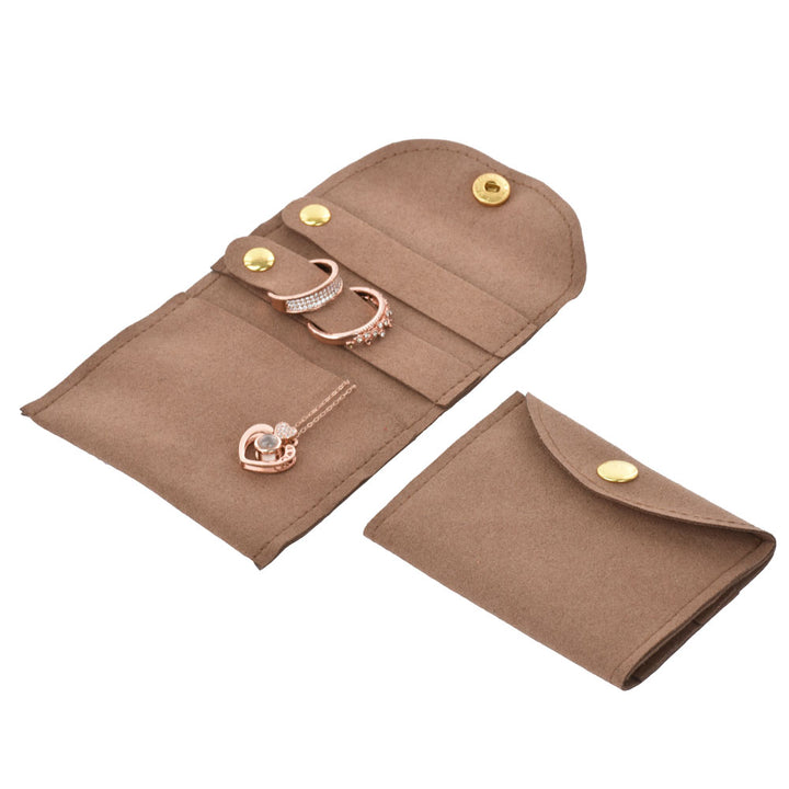 Elegant Multi Colors Microfiber Material Jewelry Package Pouches For Wedding Personal