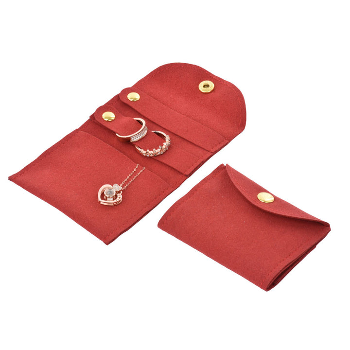 Elegant Multi Colors Microfiber Material Jewelry Package Pouches For Wedding Personal