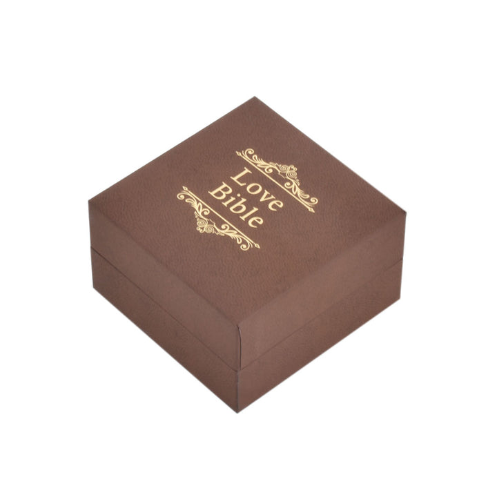 New Design Love Declaration Bible Big Book Shaped Jewelry Package Video Box Ring Box For Wedding