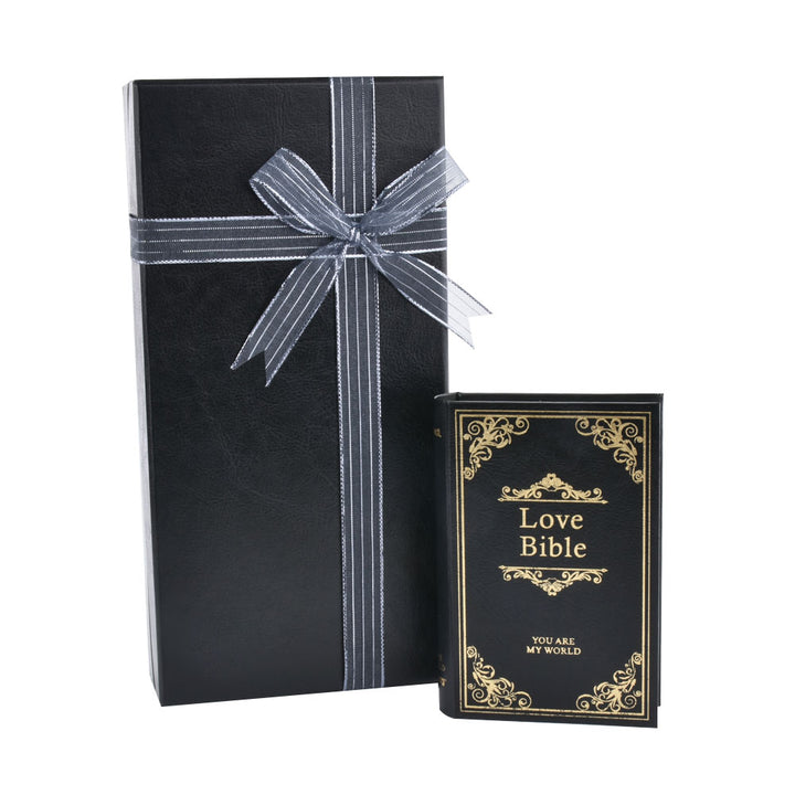 New Design Elegant Small Bible Book Shaped Jewelry Package Video Box Ring Box For Wedding