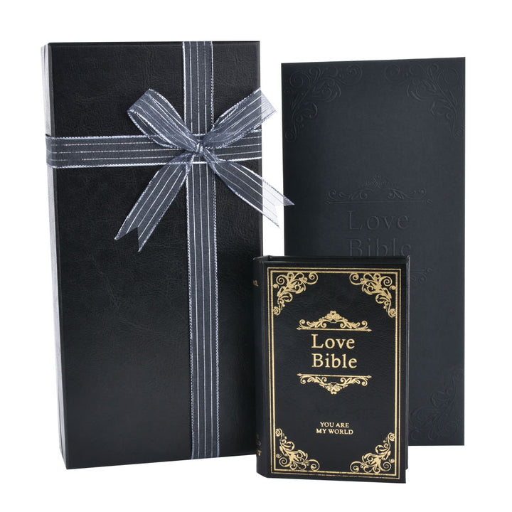 New Design Elegant Small Bible Book Shaped Jewelry Package Video Box Ring Box For Wedding