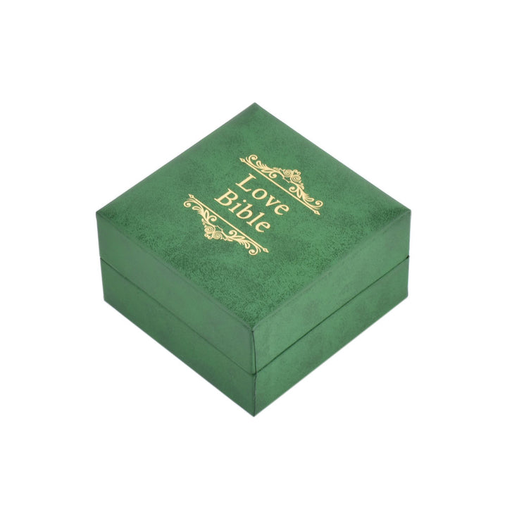 New Design Love Declaration Bible Big Book Shaped Jewelry Package Video Box Ring Box For Wedding