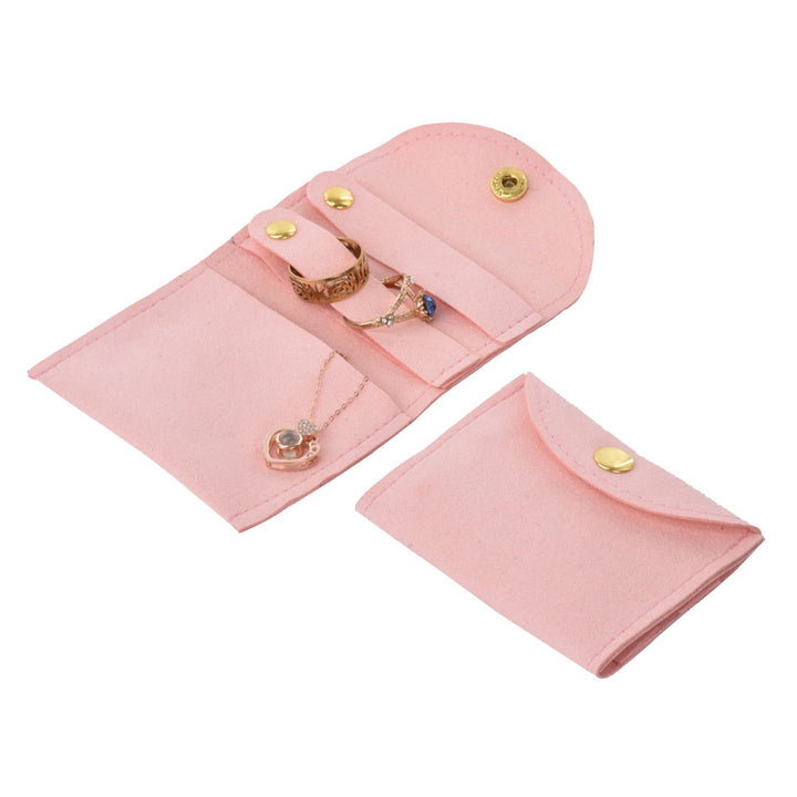 Elegant Multi Colors Microfiber Material Jewelry Package Pouches For Wedding Personal