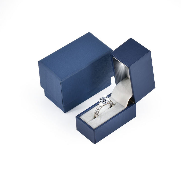 Mini Ring Box For Wedding Proposal Luxury Jewelry Gift Box With LED Light